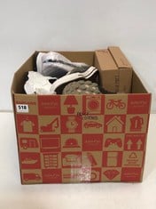 BOX OF ASSORTED ADULT FOOTWEAR TO INCLUDE CONVERSE PUMPS DARK GREY CANVAS SIZE 12