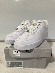 NIKE AIR FORCE 1 TRAINERS WHITE SIZE 7 RRP- £110