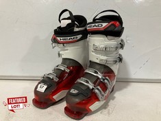 HEAD VECTOR 110 HF SKI BOOTS WHITE/RED/BLACK SIZE UNKNOWN RRP- £110