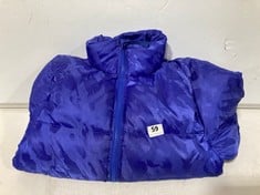 TRAPSTAR T JACQUARD PUFFER JACKET DAZZLING BLUE SIZE SM RRP- £399.99