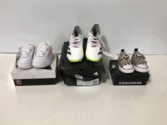 3 X ASSORTED KIDS FOOTWEAR TO INCLUDE CONVERSE PUMPS ANIMAL PRINT SIZE 3