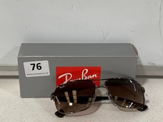 RAY BAN 3516 004 TORTOISE FRAME SUNGLASSES IN CASE