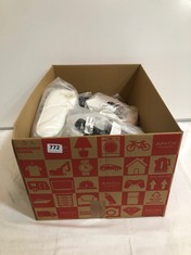 BOX OF ASSORTED ADULT FOOTWEAR TO INCLUDE NEW LOOK KORGI 2 LOAFERS WHITE SIZE 6