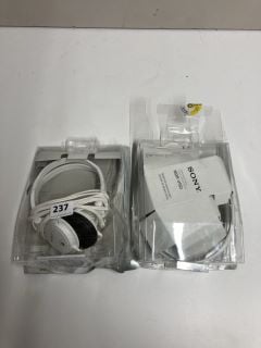 2 PAIRS OF SONY HEADPHONES