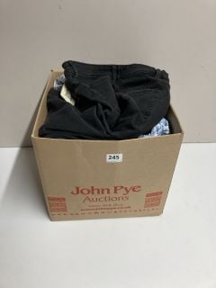 BOX OF ASSORTED MENS AND WOMENS CLOTHING