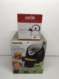 SALTER AIR FRYER AND A CAFETIERE