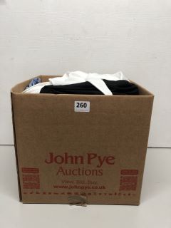 BOX OF MENS AND WOMENS UNSEALED CLOTHING