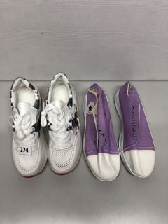 TWO PAIRS OF TRAINERS TO INCLUDE FASHION CLASSIC SIZE 42