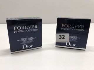 2 X DIOR PERFECT CUSHION 24 HOUR FOUNDATION