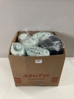 BOX OF ASSORTED THROWS