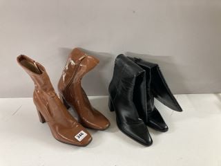 TWO PAIRS OF WOMENS BOOTS TO INCLUDE SIZE 5