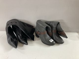 TWO PAIRS OF WOMENS BOOTS TO INCLUDE SIZE 5