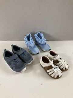 THREE PAIRS OF TODDLERS SHOES