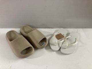 TWO PAIRS OF FOOTWEAR TO INCLUDE HAVAIANAS SIZE 37-38