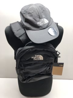 THE NORTH FACE SMALL BACKPACK AND BASEBALL CAP