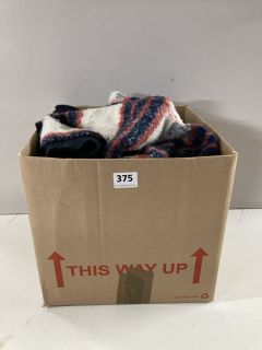 A BOX OF ASSORTED MENS AND WOMENS CLOTHING MAINLY UNSEALED