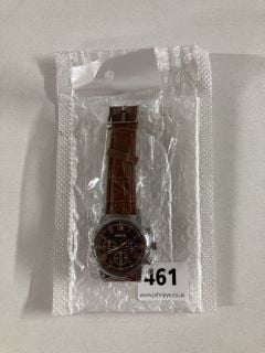 WOKAI MEN'S WRISTWATCH WITH LEATHER STRAP