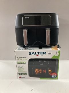 2 X AIR FRYERS TO INCLUDE SALTER