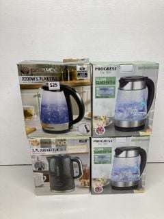 4 X DAEWOO ELECTRIC KETTLES