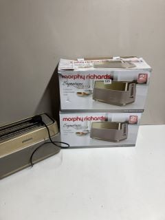 3 X MORPHY RICHARDS SIGNATURE TOASTERS