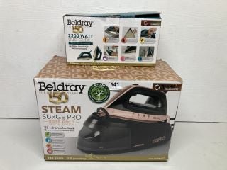 BELDRAY STEAM IRON AND A STEAM GENERATOR