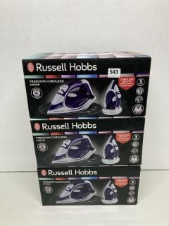 ASSORTED RUSSELL HOBBS STEAM IRONS