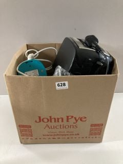 BOX OF ASSORTED HOUSEHOLD ELECTRICAL APPLIANCES