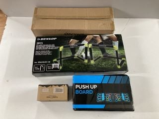 KEEP FIT ITEMS TO INCLUDE A PUSH UP BOARD