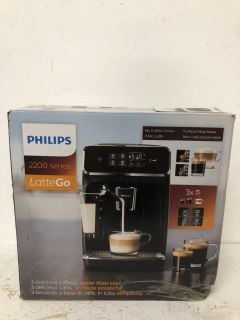 PHILIPS 2200 SERIES LATTE GO COFFEE MACHINE RRP: £319