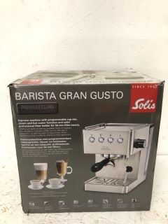 SOLIS BARISTA GRAN GUSTO COFFEE MACHINE RRP:£145