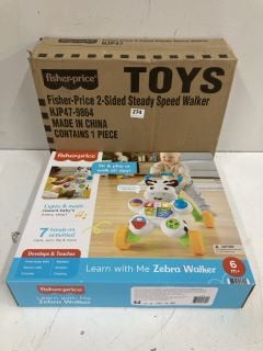 QTY OF TOYS INC FISHER PRICE ZEBRA WALKER