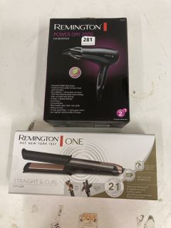 QTY OF REMINGTON HAIR STYLING PRODUCTS