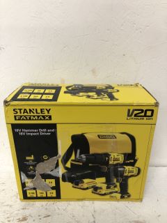 STANLEY FATMAX 18V HAMMER DRILL AND IMPACT DRIVER RRP:£143