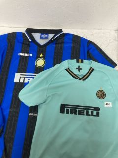 2 X INTER MILAN FOOTBALL SHIRTS