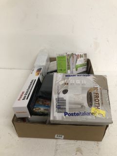 BOX OF ASSORTED ITEMS INC MILK FROTHER