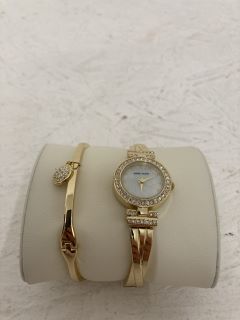 ANNE KLEIN WOMENS WATCH AND BRACELET