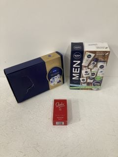 QTY GIFT BATH SET INC NIVEA MEN FEEL FULLY SENSITIVE