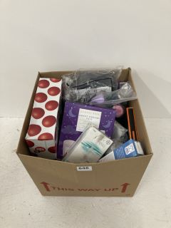 BOX OF ASSORTED ITEMS INC PEARL DROPS