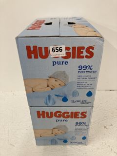 2 X HUGGIES PURE 99% WATER MULTIPACKS