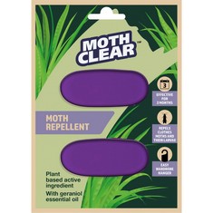 110 X MOTHCLEAR CLOTHES MOTH REPELLENT, PACK OF 2.