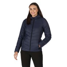 1 X REGATTA WOMENS VOLTERA LOFT PADDED COAT NAVY 3XL.