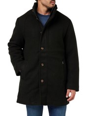 1 X MUSTANG MEN'S STYLE DAVID WINTER SHORT COAT, BLACK 4142, L.