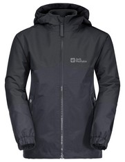 1 X JACK WOLFSKIN BOYS' ICELAND 3-IN-1 JACKET, PHANTOM, 176.