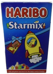 QTY OF ITEMS TO INCLUDE 20X ASSORTED FOOD TO INCLUDE HARIBO STARMIX SWEETS GIFT BOX, 380G, PICO CHOCOLATE - COCONUT MILK CHOCOLATE VEGAN BARS - 55% COCOA WITH TENDER COCONUT FLAKES, CREAMY & ORGANIC