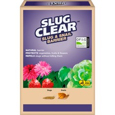 9 X CLEAR SLUG CLEAR SLUG & SNAIL BARRIER, 2.5 KG.