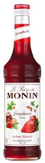 8 X MONIN PREMIUM STRAWBERRY SYRUP 700ML FOR COCKTAILS AND MOCKTAILS. VEGAN-FRIENDLY, ALLERGEN-FREE, 100% NATURAL FLAVOURS AND COLOURINGS.