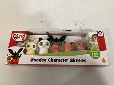 10 X BING WOODEN CHARACTER SKITTLES.