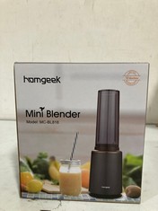 ASSORTED HOME APPLIANCES TO INCLUDE HOMEGEEK MINI BLENDER .