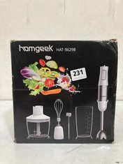 4 X HOMEGEEK HAND BLENDER.