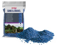 12 X AMTRA BLUE CERAMIZED QUARTZ - FINE QUARTZ AQUARIUM SAND FOR FRESHWATER OR SALTWATER 2-3MM GRIT 5KG QUANTITY.